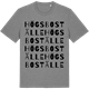 Mid Heather Gray t-shirt med Högs boställe ordlek t-shirt
