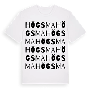 Högsma ordlek t-shirt – ekologisk bomull t-shirt från Pinshirt