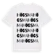 White t-shirt med Högsma ordlek t-shirt