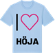 Blue Soul t-shirt med Jag älskar Höja t-shirt stort tryck