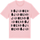 Pink Cotton t-shirt med Höjaholm ordlek t-shirt