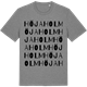 Mid Heather Gray t-shirt med Höjaholm ordlek t-shirt
