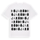 Höjaröd ordlek t-shirt