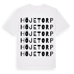 Höjetorp ordlek t-shirt – ekologisk bomull t-shirt från Pinshirt