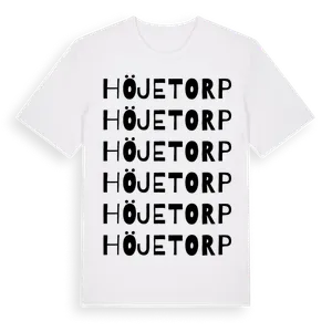 Höjetorp ordlek t-shirt – ekologisk bomull t-shirt från Pinshirt