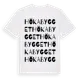 White t-shirt med Hökabygget ordlek t-shirt