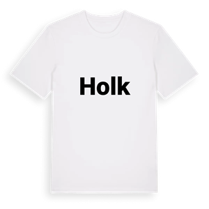 Holk fetstil t-shirt – ekologisk bomull t-shirt från Pinshirt