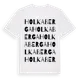White t-shirt med Holkaberga ordlek t-shirt
