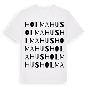 Holmahus ordlek t-shirt – ekologisk bomull t-shirt från Pinshirt