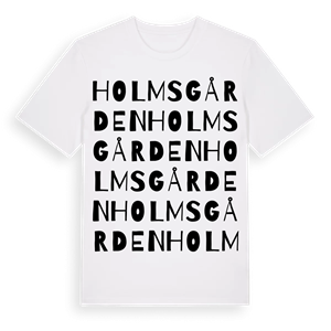 Holmsgården ordlek t-shirt – ekologisk bomull t-shirt från Pinshirt