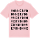 Pink Cotton t-shirt med Hommeryd ordlek t-shirt