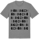 Mid Heather Gray t-shirt med Höninge ordlek t-shirt