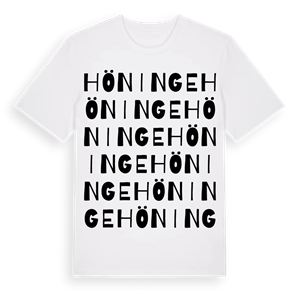 Höninge ordlek t-shirt – ekologisk bomull t-shirt från Pinshirt
