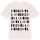Vintage White t-shirt med Hönnemölla ordlek t-shirt