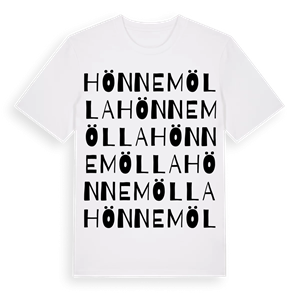 Hönnemölla ordlek t-shirt – ekologisk bomull t-shirt från Pinshirt