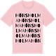 Pink Cotton t-shirt med Hönsholma ordlek t-shirt