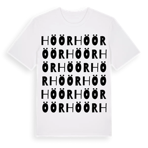 Höör ordlek t-shirt – ekologisk bomull t-shirt från Pinshirt