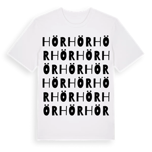 Hör ordlek t-shirt – ekologisk bomull t-shirt från Pinshirt