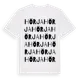 White t-shirt med Hörja ordlek t-shirt