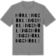 Mid Heather Gray t-shirt med Hörlinge ordlek t-shirt