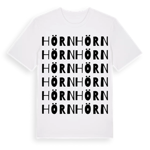 Hörn ordlek t-shirt – ekologisk bomull t-shirt från Pinshirt