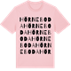 Pink Cotton t-shirt med Hörneboda ordlek t-shirt