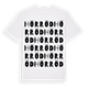 Hörröd ordlek t-shirt