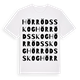 Hörröds skog ordlek t-shirt
