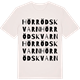 Vintage White t-shirt med Hörrödskvarn ordlek t-shirt