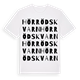Hörrödskvarn ordlek t-shirt