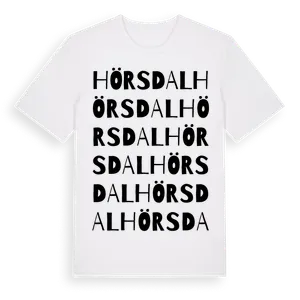 Hörsdal ordlek t-shirt – ekologisk bomull t-shirt från Pinshirt
