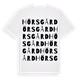White t-shirt med Hörsgård ordlek t-shirt