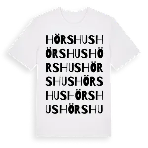 Hörshus ordlek t-shirt – ekologisk bomull t-shirt från Pinshirt