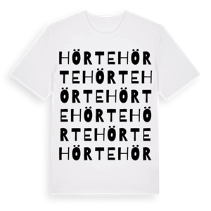 Hörte ordlek t-shirt – ekologisk bomull t-shirt från Pinshirt