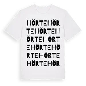 Hörte ordlek t-shirt – ekologisk bomull t-shirt från Pinshirt