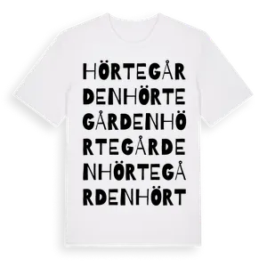 Hörtegården ordlek t-shirt – ekologisk bomull t-shirt från Pinshirt