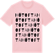 Pink Cotton t-shirt med Hötofta ordlek t-shirt