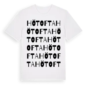 Hötofta ordlek t-shirt – ekologisk bomull t-shirt från Pinshirt
