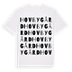 White t-shirt med Hovbygård ordlek t-shirt