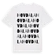 White t-shirt med Hovdala ordlek t-shirt