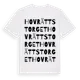 White t-shirt med Hovrättstorget ordlek t-shirt