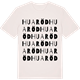 Vintage White t-shirt med Huaröd ordlek t-shirt