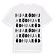 Huaröd ordlek t-shirt
