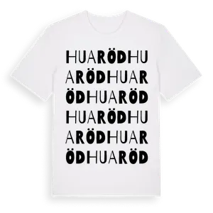 Huaröd ordlek t-shirt – ekologisk bomull t-shirt från Pinshirt