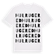 Hulrugered ordlek t-shirt