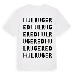 Hulrugered ordlek t-shirt – ekologisk bomull t-shirt från Pinshirt