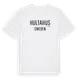 White t-shirt med Hultahus i Sverige t-shirt