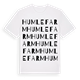 White t-shirt med Humlefarm ordlek t-shirt