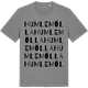 Mid Heather Gray t-shirt med Humlemölla ordlek t-shirt