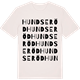 Vintage White t-shirt med Hundseröd ordlek t-shirt